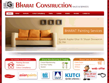 Tablet Screenshot of bharatconstructions.com